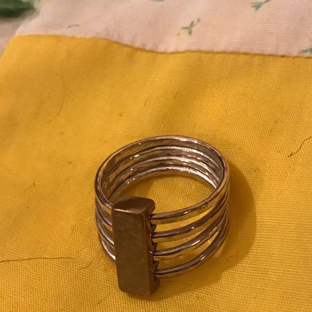 Silpada R3573 Agility Ring Mix Metals Sz. 6 New